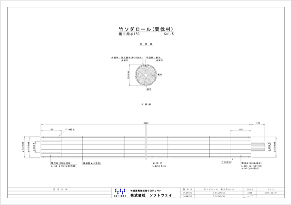 竹ソダロール（間伐材）